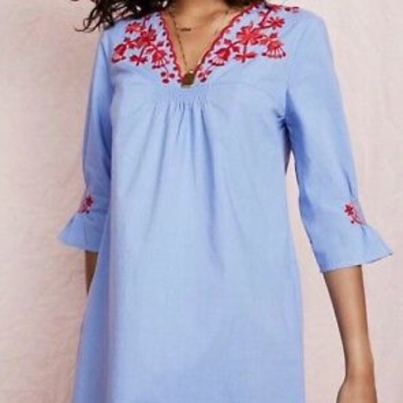Madewell Embroidered Breeze Shift Dress - Picture 2 of 8